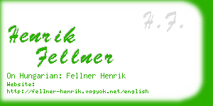 henrik fellner business card